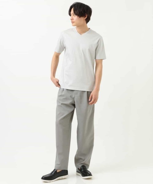 a.v.v (MEN)(アー・ヴェ・ヴェメンズ)/【接触冷感/S－XXL】シルケットスムースVネックTシャツ/img20