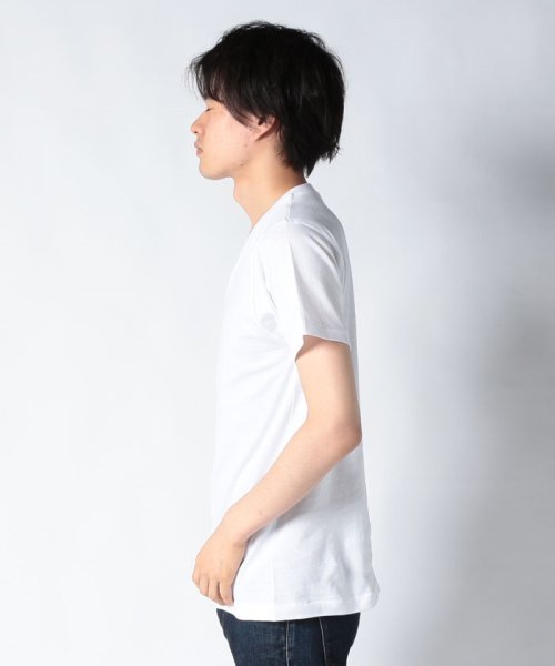 JEANS MATE(ジーンズメイト)/【HANES】赤ラベル 綿100% VネックTシャツ 3Pパック 3枚組 肌着にも シャツインが決まるVネック/img02