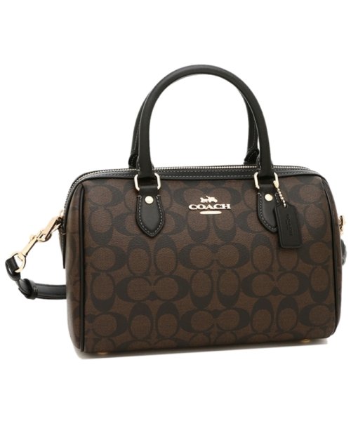 COACH(コーチ)/コーチ アウトレット ショルダーバッグ シグネチャー ブラウン ブラック レディース COACH FCH280 IMAA8/img01