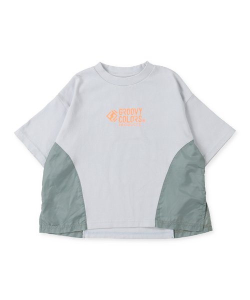 GROOVY COLORS(グルービーカラーズ)/天竺 PRODUCTS 切り替え WIDE Tシャツ/img08