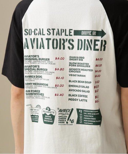 AVIREX(AVIREX)/ WESTCOAST MENU DESIGN RAGLAN T－SHIRT/ウェストコーストメニューデザイン 半袖 ラグラン Tシャツ/img09