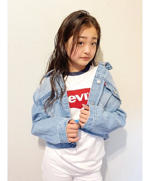 Levi's(リーバイス)/ジュニア(122－159cm) アウター LEVI'S(リーバイス) LVG OVERSIZED CROPD TRUCKR JKT/img14