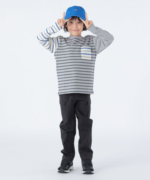 SHIPS KIDS(シップスキッズ)/SHIPS KIDS:100～130cm / クレイジー パターン ボーダー カットソー/img07