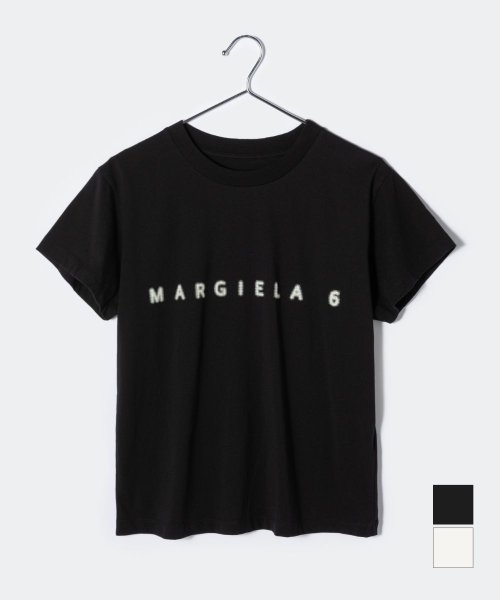 MM6 Maison Margiela(MM６　メゾンマルジェラ)/エムエム6 MM6 S52GC0265 S24312 Tシャツ レディース トップス メゾンマルジェラ 半袖 カットソー ロゴT クルーネック グロウ イン ザ/img01