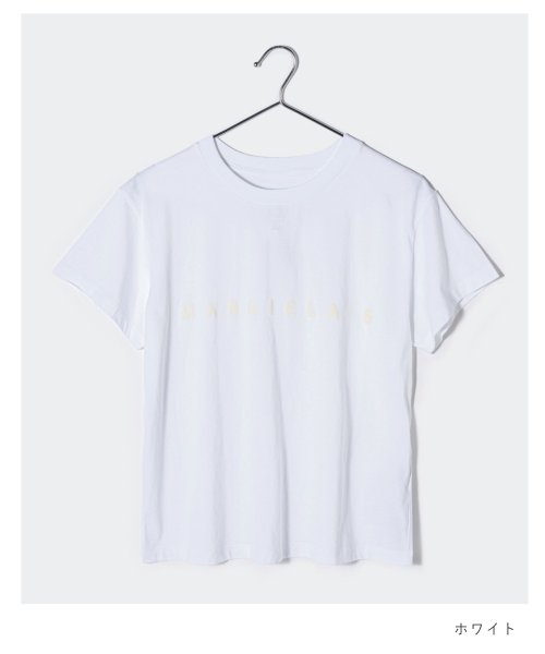 MM6 Maison Margiela(MM６　メゾンマルジェラ)/エムエム6 MM6 S52GC0265 S24312 Tシャツ レディース トップス メゾンマルジェラ 半袖 カットソー ロゴT クルーネック グロウ イン ザ/img02