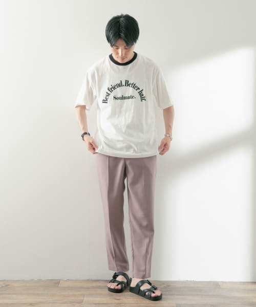 ITEMS URBANRESEARCH(アイテムズアーバンリサーチ（メンズ）)/ドライタッチ センタープレス パンツ/img04