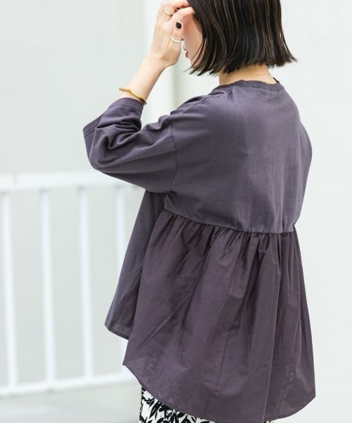 ITEMS URBANRESEARCH(アイテムズ アーバンリサーチ（レディース）)/バックギャザーTシャツ/img03