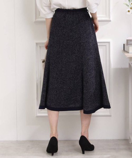 Couture Brooch(クチュールブローチ)/【きちんと見え、着映えスカート】サマーツィードフレアスカート/img06