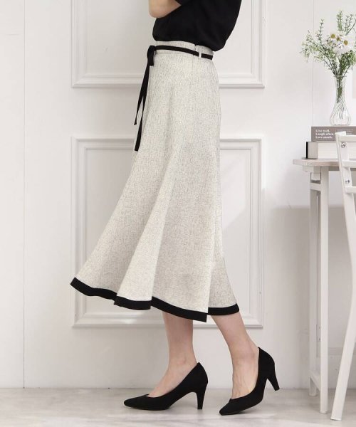 Couture Brooch(クチュールブローチ)/【きちんと見え、着映えスカート】サマーツィードフレアスカート/img17