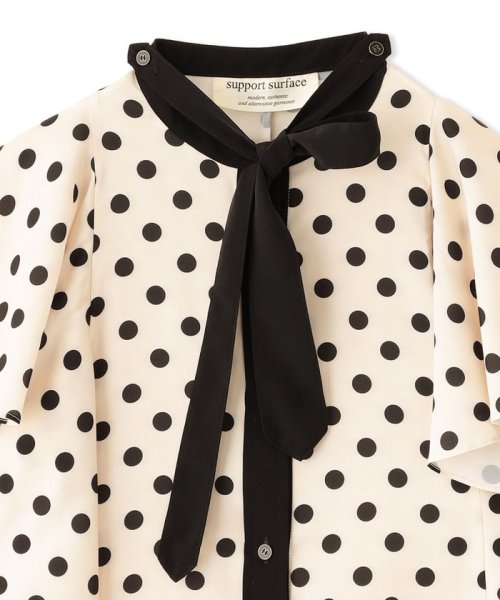 support surface】ドットボウタイブラウス《WEB＆EPOCA T(505164500  