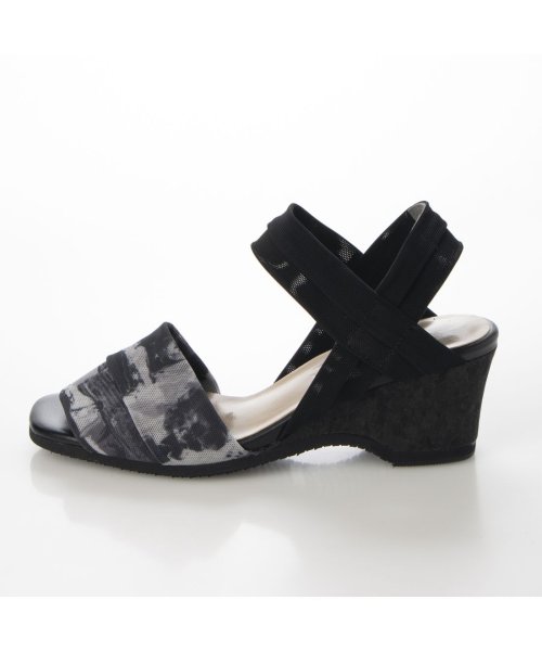 【高機能】アンクルストラップストレッチサンダル 