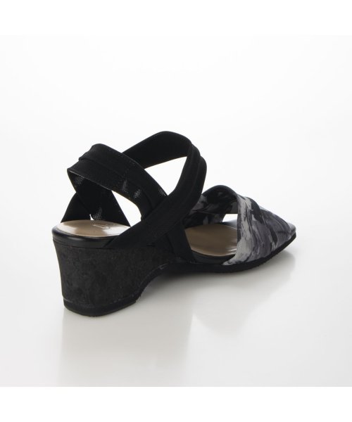 【高機能】アンクルストラップストレッチサンダル 