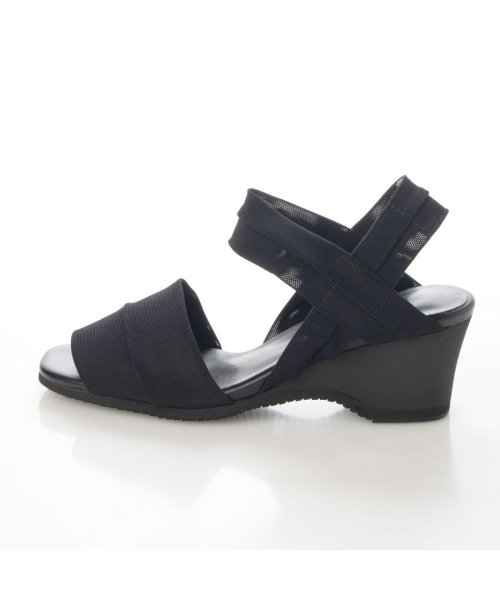 【高機能】アンクルストラップストレッチサンダル 
