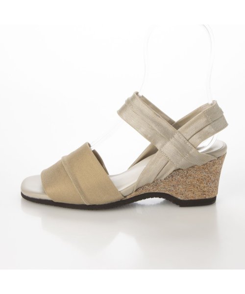 【高機能】アンクルストラップストレッチサンダル 