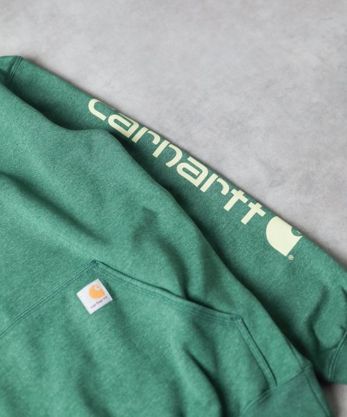 ar/mg(エーアールエムジー)/【W】【CRHTT－K288－21】【it】【UT20】【Carhartt】SLEEVE LOGO HOODED SWEAT SWEATSHIRTS/img06