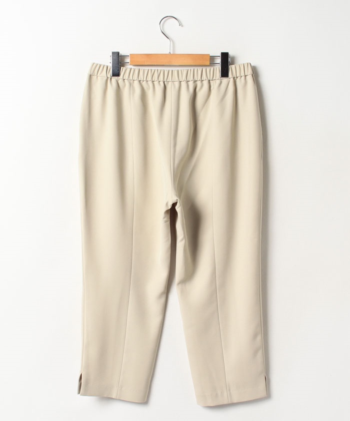【大きいサイズ】【洗える】ピンタックプルオンパンツ