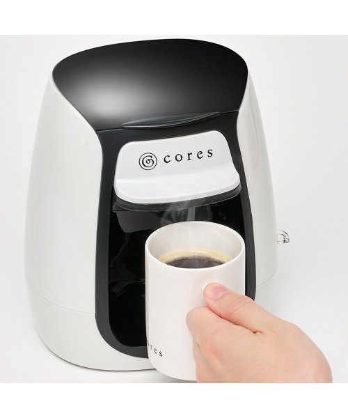 Cores(コレス)/cores コレス コーヒーメーカー コーヒーマシーン 150ml 電動 1 CUP COFFEE MAKER ホワイト 白 C312WH/img07