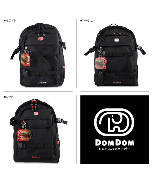 DOMDOM(ドムドム)/ドムドム DOMDOM リュック バッグ バックパック メンズ レディース 30L 撥水 大容量 BACKPACK ブラック 黒 DM002/img02