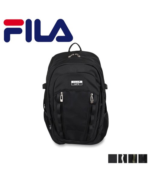 FILA(フィラ)/FILA フィラ リュック バッグ バックパック メンズ レディース 30L 撥水 大容量 通学 BACKPACK ブラック ホワイト カーキ オーロラ 黒 白/img01