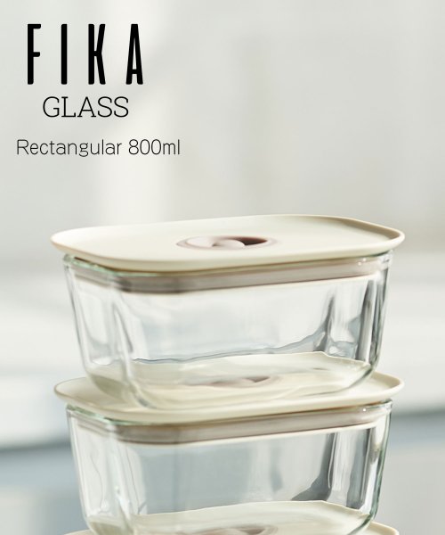 FIKA( フィカ)/FIKA GLASS 耐熱ガラス製食品保存容器 四角タイプ 800ml単品/img01