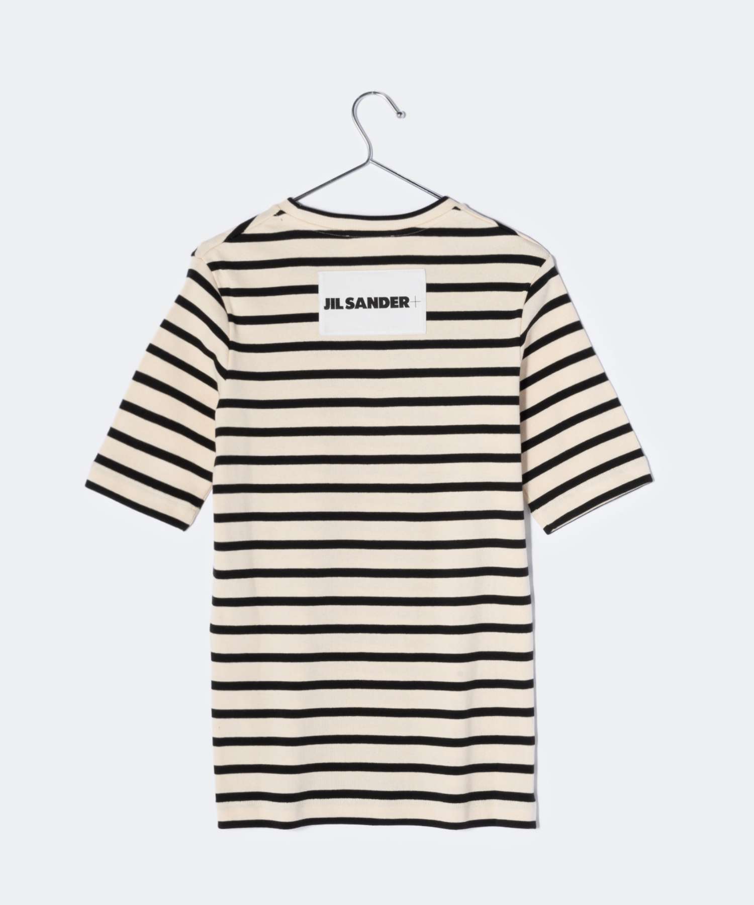 ジルサンダー プラス JIL SANDER+ J40GC0111 J46497 Tシャツ レディース トップス 半袖 ボーダー クルーネック  ブランドロゴ カジ