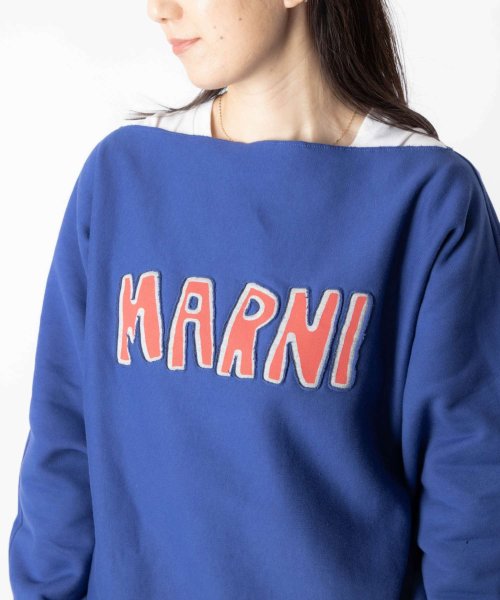 MARNI(マルニ)/マルニ MARNI FLJE0130PY USCU55 トレーナー メンズ トップス 長袖 スウェット タクタイルレタリング ロゴ 裏起毛 カジュアル シンプル/img02