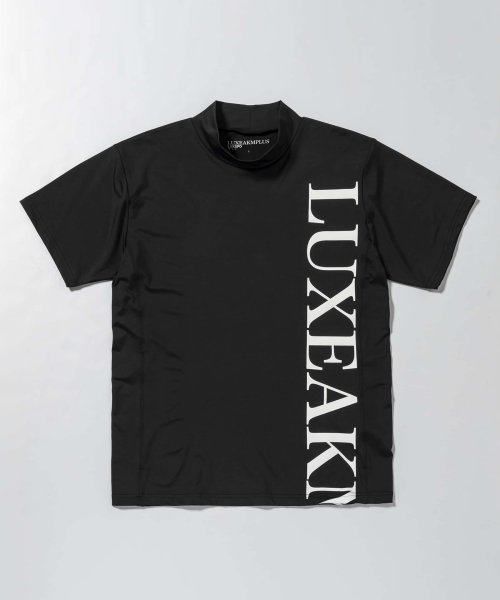 LUXEAKMPLUS(LUXEAKMPLUS)/LUXEAKMPLUS(リュクスエイケイエムプラス)ゴルフ バーチカルロゴ半袖モックネックTシャツ【ゴルフ】/img22