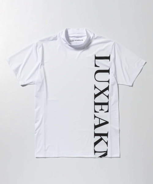 LUXEAKMPLUS(LUXEAKMPLUS)/LUXEAKMPLUS(リュクスエイケイエムプラス)ゴルフ バーチカルロゴ半袖モックネックTシャツ【ゴルフ】/img24