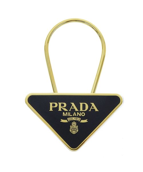 セール】PRADA プラダ LOGO キーリング キーホルダー(505255594