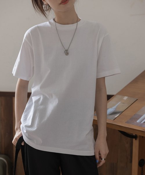SEU(エスイイユウ)/オーバーサイズ Tシャツ ロンT 定番  ビッグTシャツ ゆったり 体型カバー 韓国ファッション SEU/img09