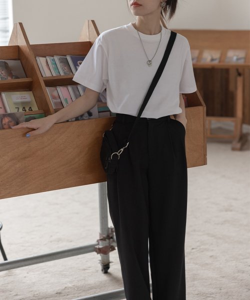SEU(エスイイユウ)/オーバーサイズ Tシャツ ロンT 定番  ビッグTシャツ ゆったり 体型カバー 韓国ファッション SEU/img11