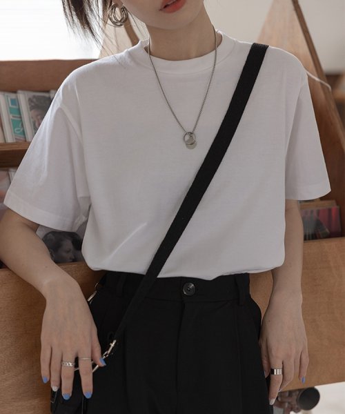 SEU(エスイイユウ)/オーバーサイズ Tシャツ ロンT 定番  ビッグTシャツ ゆったり 体型カバー 韓国ファッション SEU/img12
