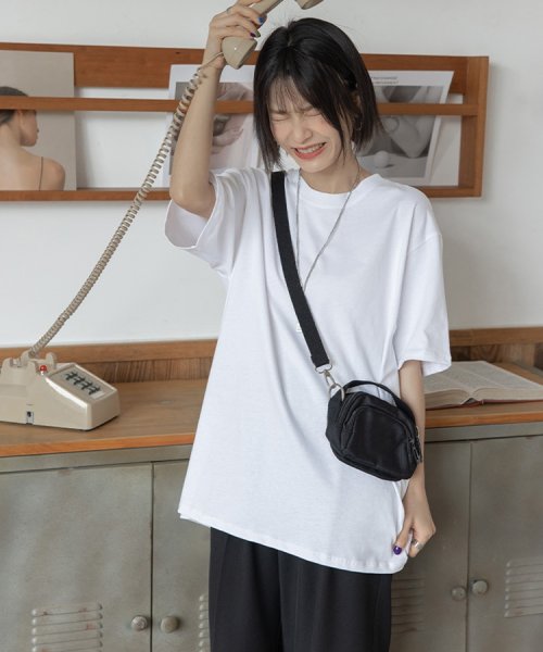 SEU(エスイイユウ)/オーバーサイズ Tシャツ ロンT 定番  ビッグTシャツ ゆったり 体型カバー 韓国ファッション SEU/img16