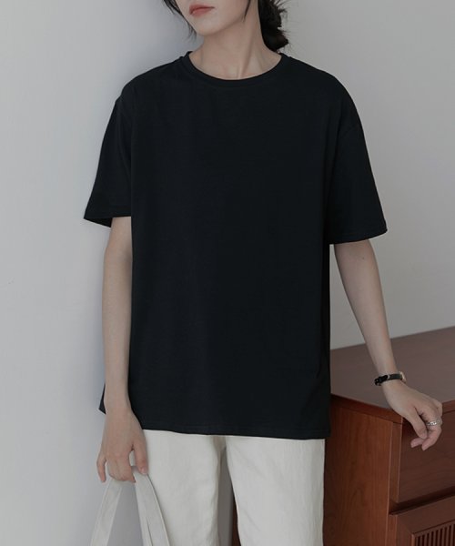 SEU(エスイイユウ)/オーバーサイズ Tシャツ ロンT 定番  ビッグTシャツ ゆったり 体型カバー 韓国ファッション SEU/img25