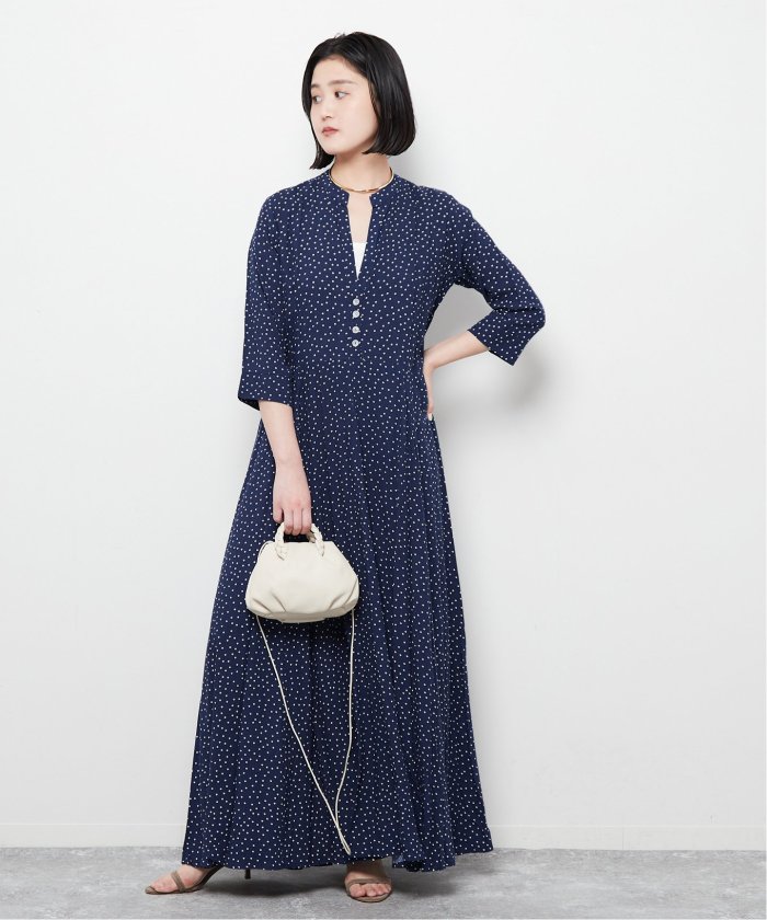 《予約》【LUSANA / ルサーナ】 carl maxi dress：ワンピース