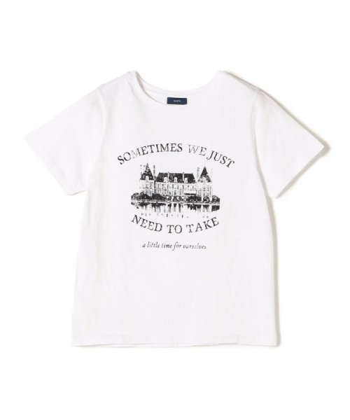 SHIPS WOMEN(シップス　ウィメン)/* オーガニックコットン アンティーク調 線画 TEE◇/img01