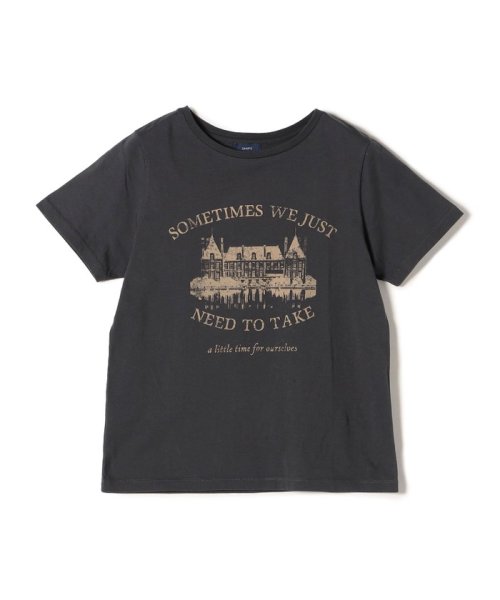 SHIPS WOMEN(シップス　ウィメン)/* オーガニックコットン アンティーク調 線画 TEE◇/img07