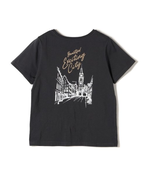 SHIPS WOMEN(シップス　ウィメン)/* オーガニックコットン アンティーク調 線画 TEE◇/img15