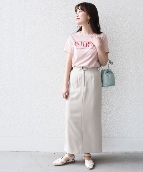 SHIPS WOMEN(シップス　ウィメン)/* オーガニックコットン 2パターン ロゴ TEE◇/img53