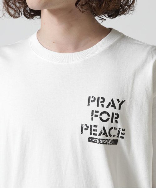 AVIREX(AVIREX)/《WEB&DEPOT限定》クルーネック Tシャツ プレイ フォー ピース/CREW NECK T－SHIRT PRAY FOR PEACE/img12