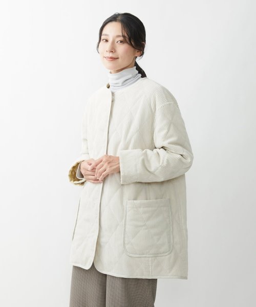 GIANNI LO GIUDICE(ジャンニ・ロ・ジュディチェ)/バックコードキルティングノーカラーコート/img10