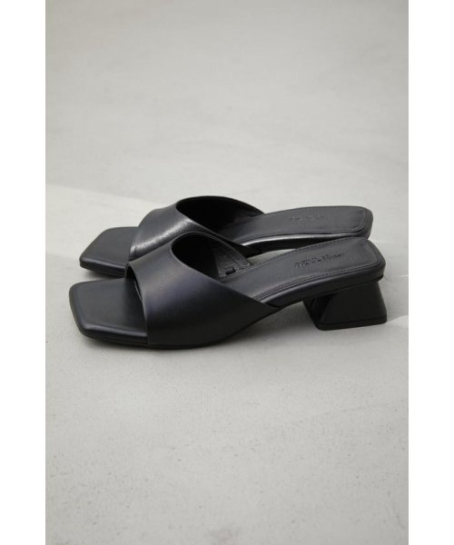 AZUL by moussy(アズールバイマウジー)/FAUX LEATHER LOW HEEL SANDALS/img09