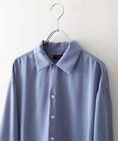 ZIP FIVE(ジップファイブ)/ドレープルーズオープンカラー長袖シャツ/img02