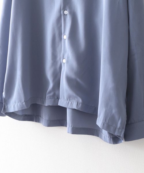 ZIP FIVE(ジップファイブ)/ドレープルーズオープンカラー長袖シャツ/img06