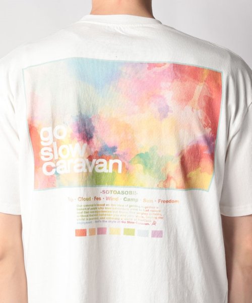 go slow caravan(ゴースローキャラバン)/391916 USA/C gsc スクエアLOGOバックプリントゆったりTEE/img31