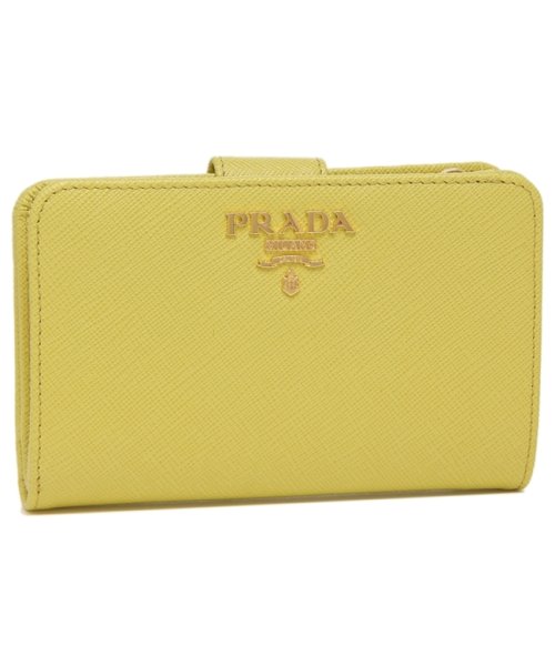 PRADA(プラダ)/プラダ 二つ折り財布 サフィアーノ イエロー レディース PRADA 1ML225 QWA F0322/img01