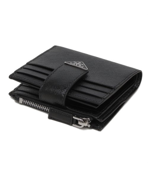 PRADA(プラダ)/プラダ 二つ折り財布 サフィアーノ トライアングルロゴ ブラック メンズ PRADA 2MC066 2DYG F0002/img06