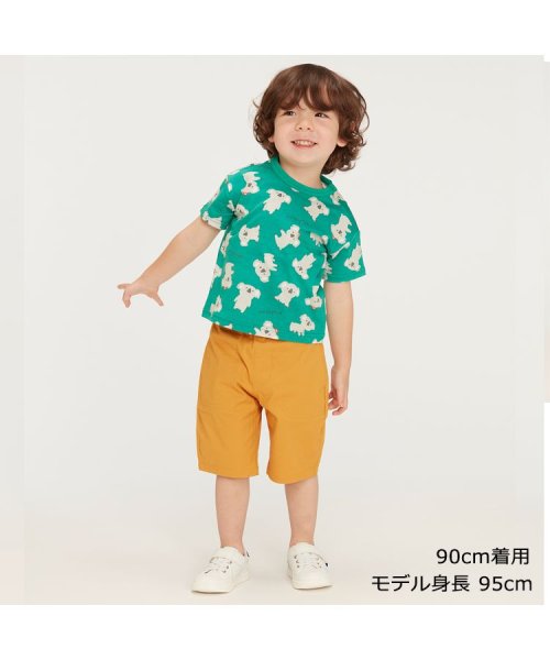 moujonjon(ムージョンジョン)/【子供服】 moujonjon (ムージョンジョン) 日本製動物プリント半袖Ｔシャツ 80cm～120cm M30810/img15