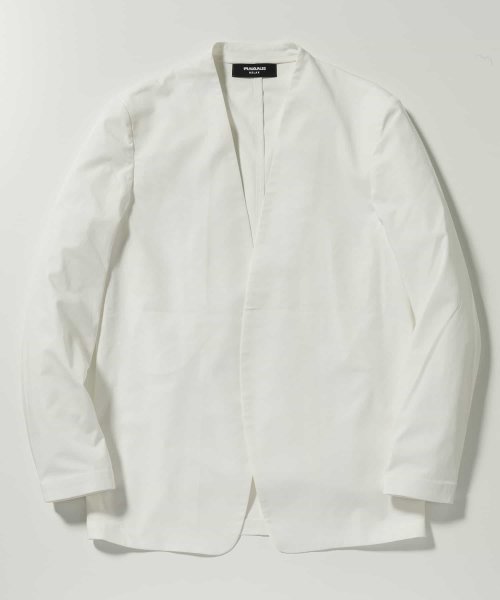 1PIU1UGUALE3 RELAX(ウノピゥウノウグァーレトレ リラックス)ノーカラージャケット 