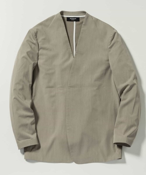 1PIU1UGUALE3 RELAX(ウノピゥウノウグァーレトレ リラックス)ノーカラージャケット 